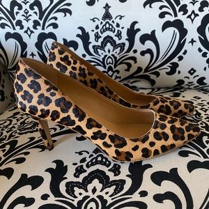 Size 7 J. Crew Leopard Pumps